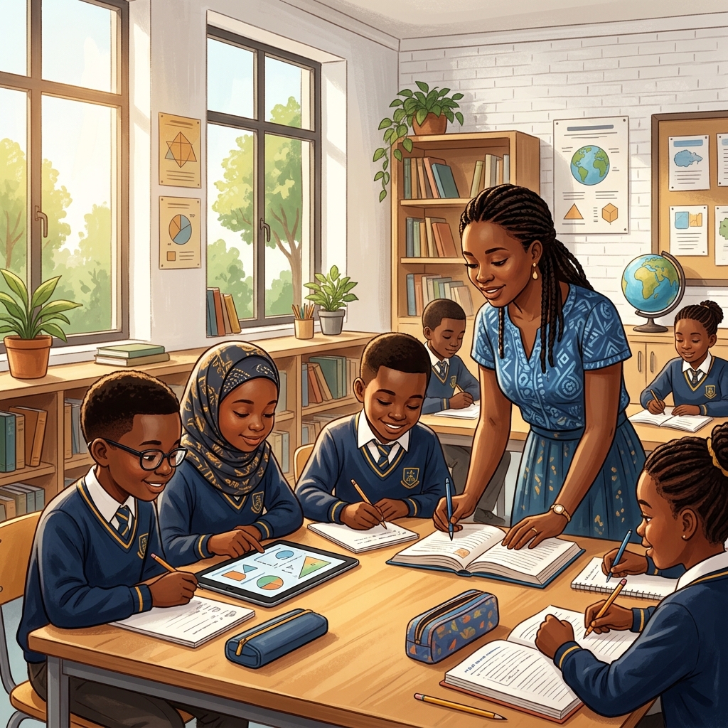 Children smiling and learning — JOMADA Educational Foundation